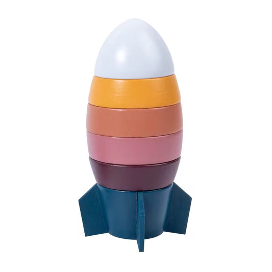 Raketter i Træ – Byggeklodser & Søjler (Jord)