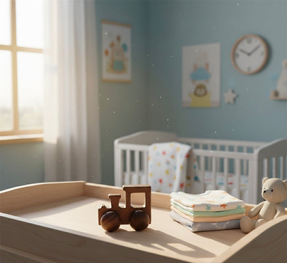 Lille træ tog- naturligt rullelegetøj