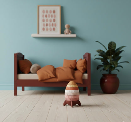 Regnbue Silikone Raketter – Læring & Stabling (Jord)